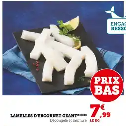 Super U Lamelles d'encornet geant offre