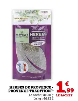 Super U Provence tradition HERBES DE PROVENCE offre