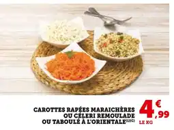 Super U Carottes râpées maraîchères offre