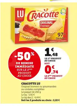 Super U LU Cracotte offre