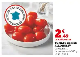 U Express Tomate cerise allongée offre