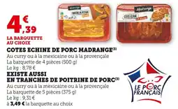 U Express MADRANGE Cotes echine de porc offre