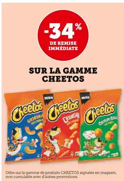 U Express Cheetos -34% de remise immédiate sur la gamme cheetos offre