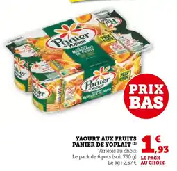 U Express PANIER DE YOPLAIT Yaourt aux fruits offre