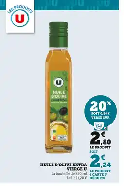 U Express U Huile d'olive extra vierge offre