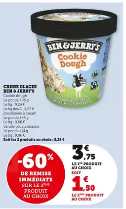 U Express BEN & JERRY'S Creme glacee offre
