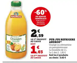 U Express ANDROS Pur jus refrigere offre