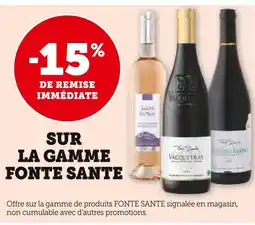U Express FONTE SANTE -15% DE REMISE IMMÉDIATE SUR LA GAMME FONTE SANTE offre