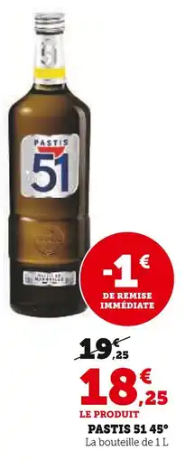 U Express Pastis Pastis 51 45° offre