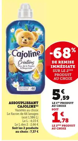 U Express Cajoline Assouplissant(A) offre