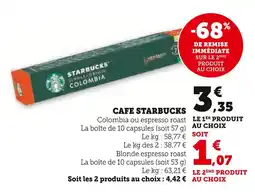 U Express STARBUCKS Cafe offre