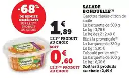 U Express Bonduelle - salade offre