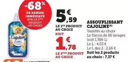 U Express Cajoline - assouplissant offre