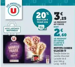U Express U - petits cones glaces offre