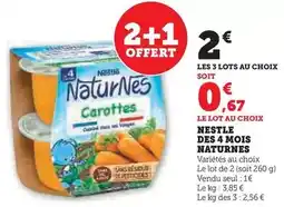 U Express Nestlé - des 4 mois naturnes offre