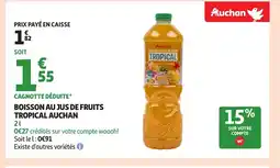 Auchan AUCHAN Boisson au jus de fruits tropical offre