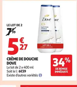 Auchan DOVE Crème de douche offre