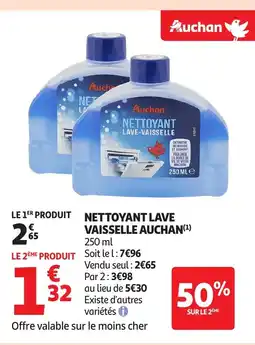 Auchan AUCHAN Nettoyant lave vaisselle offre