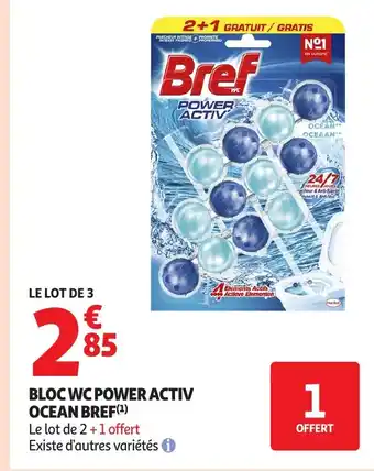 Auchan BREF Bloc wc power activ ocean offre