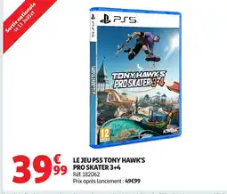 Auchan Le jeu ps5 tony hawk's pro skater 3+4 offre