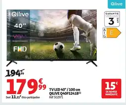 Auchan QILIVE TV LED Q40FS241B offre