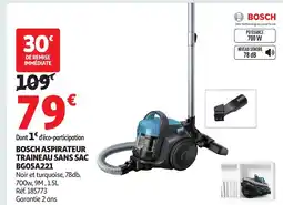 Auchan BOSCH Aspirateur traineau sans sac offre