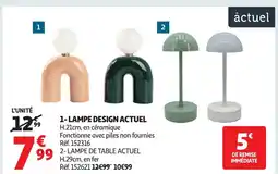 Auchan ACTUEL Lampe design offre