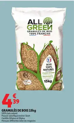 Auchan Granulés de bois offre
