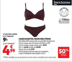 Auchan INEXTENSO Ligne essentiel micro offre