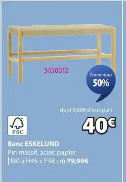 JYSK ESKELUND Banc offre