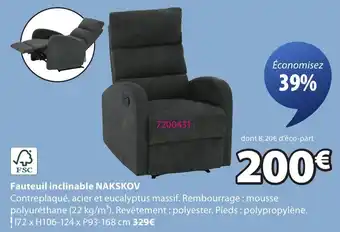 JYSK NAKSKOV Fauteuil inclinable offre