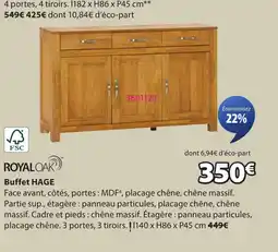 JYSK HAGE Buffet offre