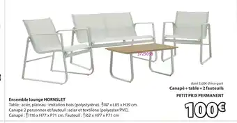 JYSK HORNSLET Ensemble lounge offre