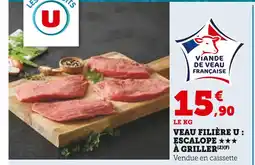 Super U Veau filière : escalope à griller offre