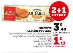 Super U LA MÈRE POULARD Biscuits offre