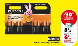 Super U DURACELL PLUS Pack de 8 piles 100% offre