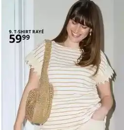Ulla Popken T-shirt rayé offre
