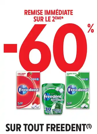 Intermarché Sur tout freedent offre