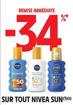 Intermarché Sur tout nivea sun offre