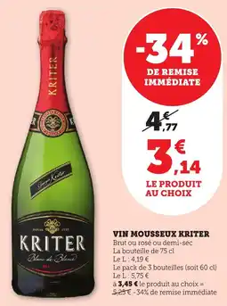Bi1 Vin mousseux kriter offre