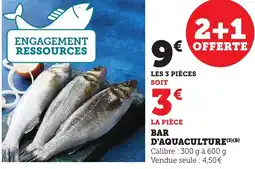 Bi1 Bar d'aquaculture offre
