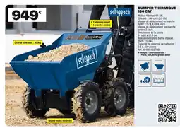 Brico Dépôt SCHEPPACH Dumper thermique offre
