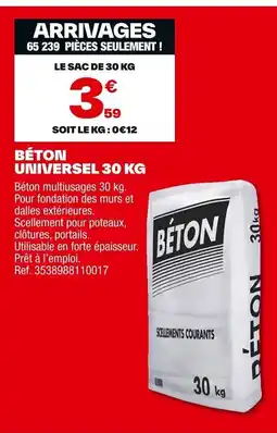 Brico Dépôt Béton universel offre