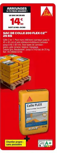 Brico Dépôt Sac de colle 200 flex cs offre