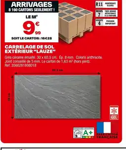 Brico Dépôt Carrelage de sol extérieur lauze offre