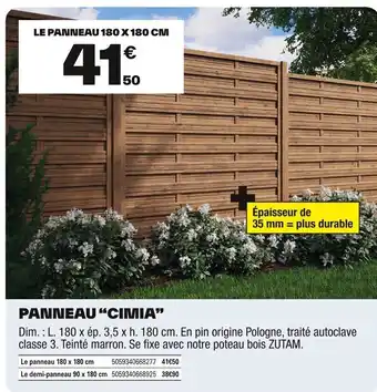 Brico Dépôt Panneau cimia offre