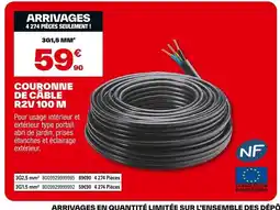 Brico Dépôt Couronne de câble r2v 100 m offre