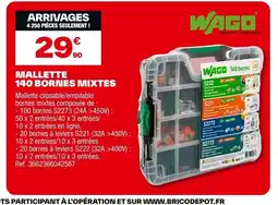 Brico Dépôt Mallette 140 bornes mixtes offre