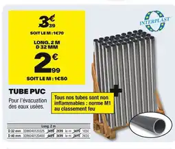 Brico Dépôt Tube pvc offre