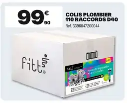 Brico Dépôt Colis plombier 110 raccords d40 offre